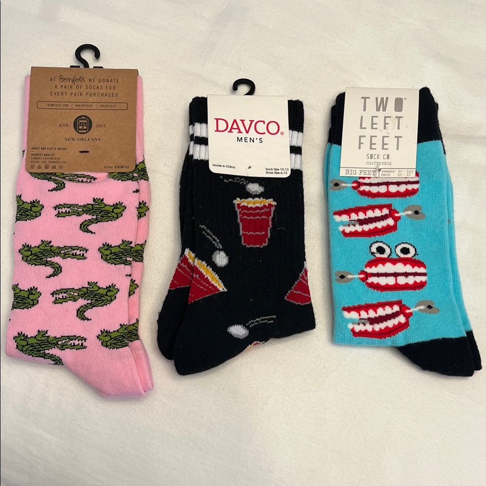 Men's Black Novelty Socks
